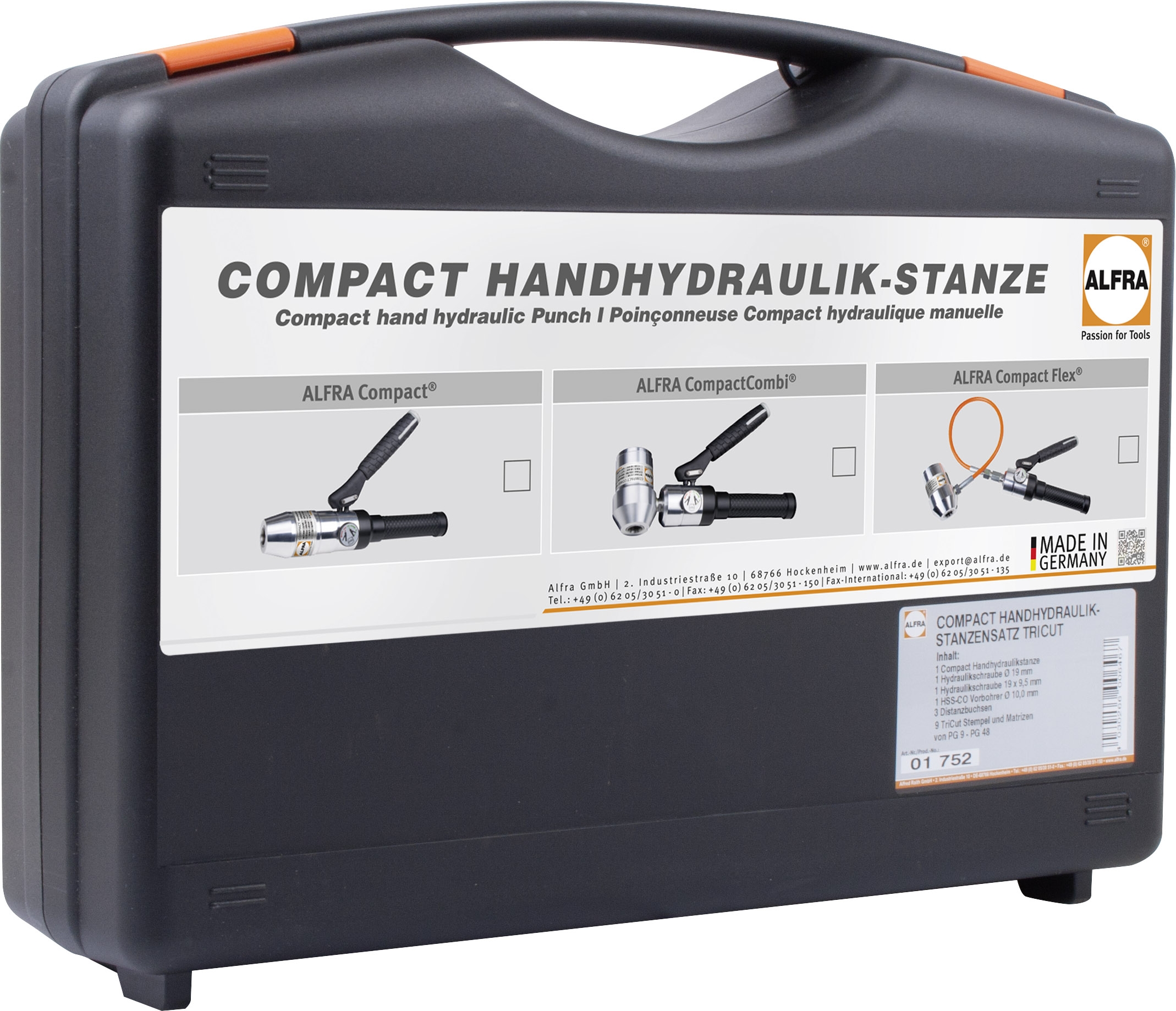 ALFRA Compact Combi™ Jeu hydraulique manuel TriCut+™ Métrique