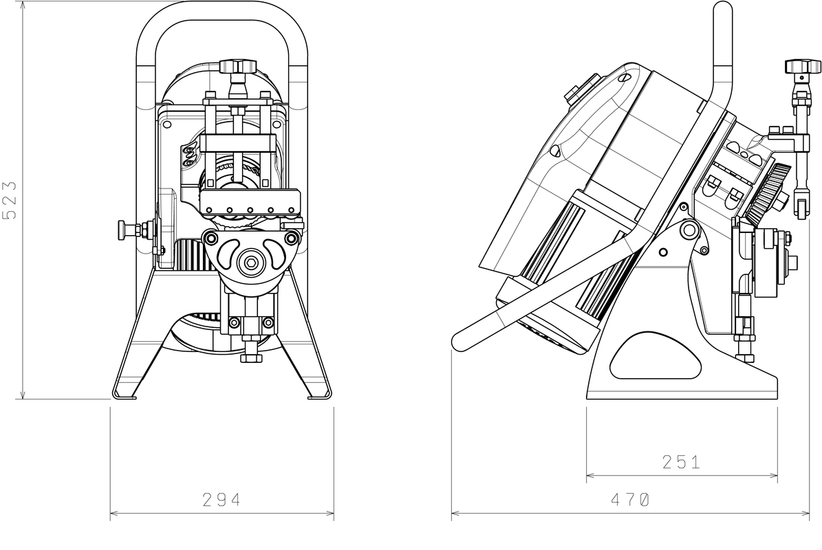 N.KO Appareil d'ébavurage de chants UZ12 ULTRALIGHT 30° & 45° Set