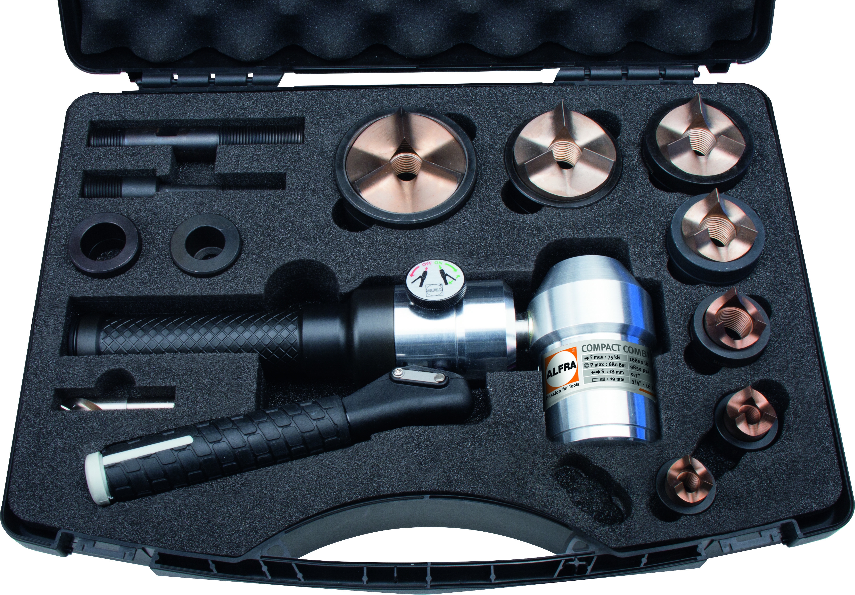 ALFRA Compact Combi™ Jeu hydraulique manuel TriCut+™ Métrique