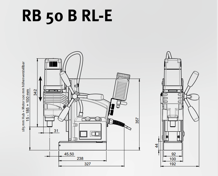 ALFRA Rotabest Perceuse magnétique RB 50B RL-E