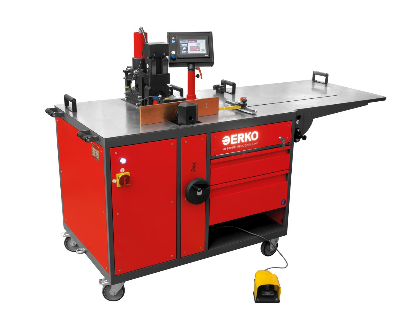 Station de travail mobile SH 900 PLC, pour rail en cuivre