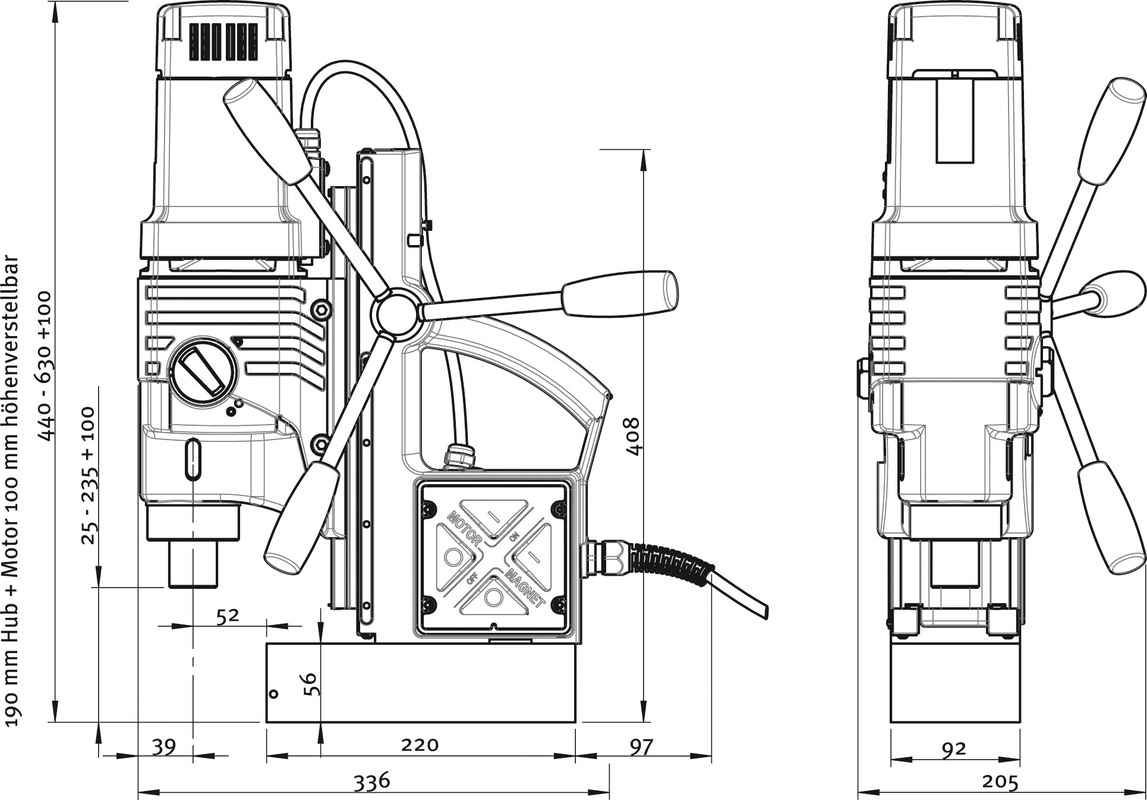 ALFRA Rotabest Perceuse magnétique RB 80 B